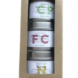 Trader Joe’s seasonal candle set trio soy base